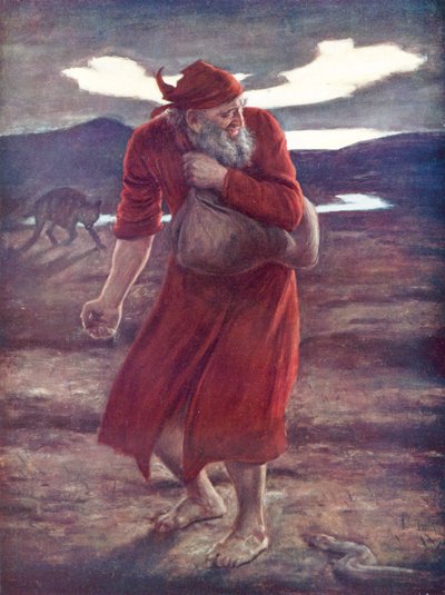 Il seminatore di zizzania da John Everett (after) Millais