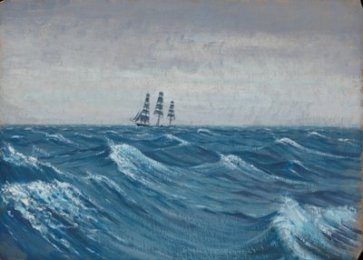 Una nave a vela, fine XIX secolo - metà XX secolo da John Everett