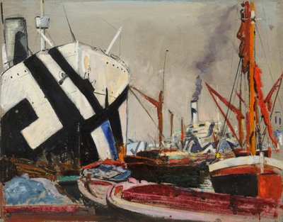 Docks di Londra, fine XIX - metà XX secolo da John Everett