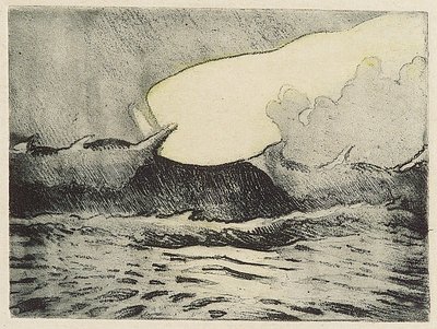 Marina - mare molto mosso da John Everett