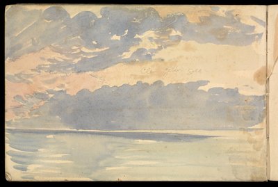 Paesaggio marino, taccuino da John Everett