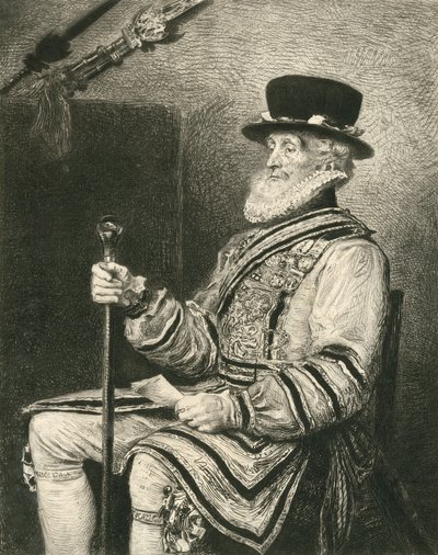 Un Yeoman della Guardia da John Everett Millais