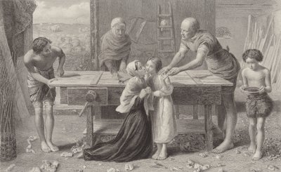 Cristo nella casa dei suoi genitori da John Everett Millais