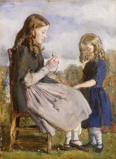 Intrecciatori di ghirlande, c.1846 da John Everett Millais
