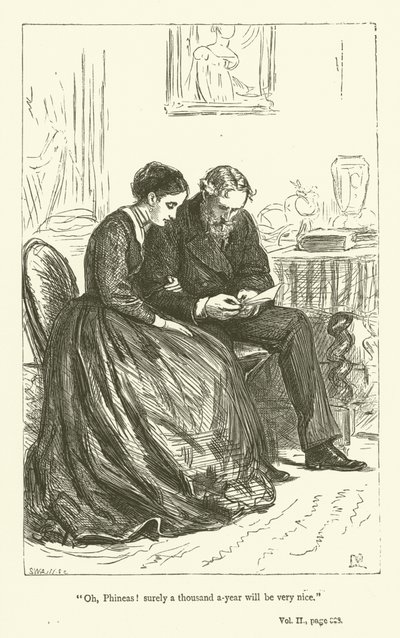 Illustrazione per Phineas Finn di Anthony Trollope da John Everett Millais