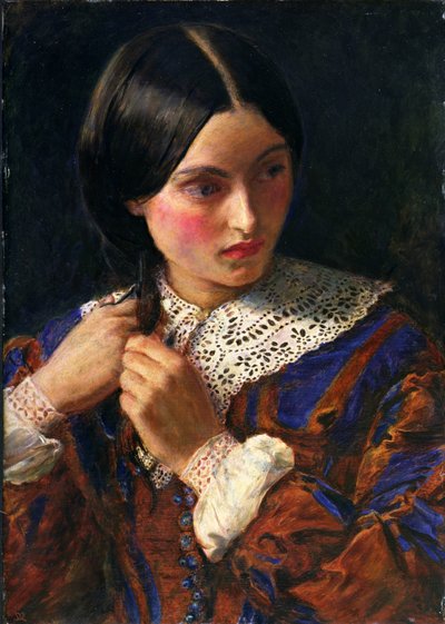 Solo una Ciocca di Capelli da John Everett Millais