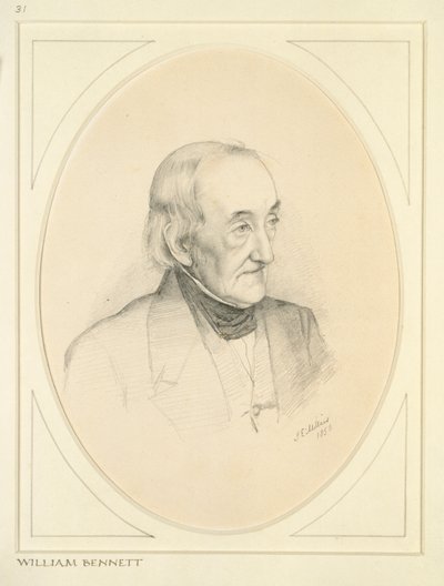 Ritratto di William Bennett, 1850 da John Everett Millais