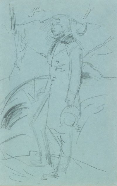 Schizzo preliminare per il ritratto di John Ruskin da John Everett Millais