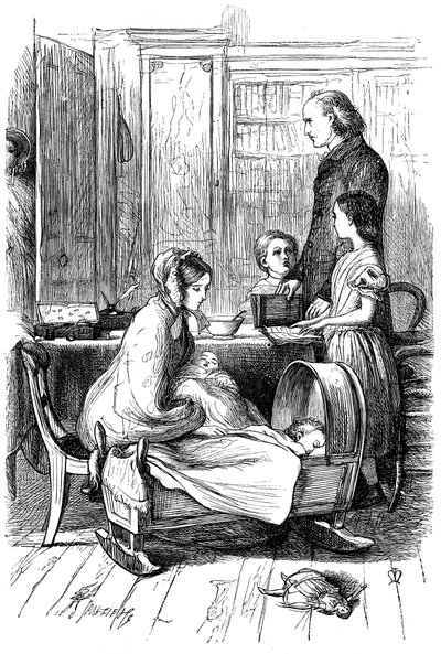 Scena da Framley Parsonage di Anthony Trollope, 1860 da John Everett Millais