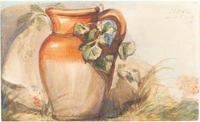Studio di una brocca di ceramica [recto] da John Everett Millais