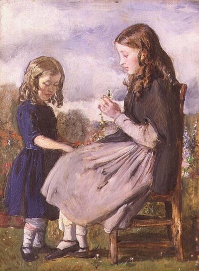 Le tessitrici di ghirlande da John Everett Millais