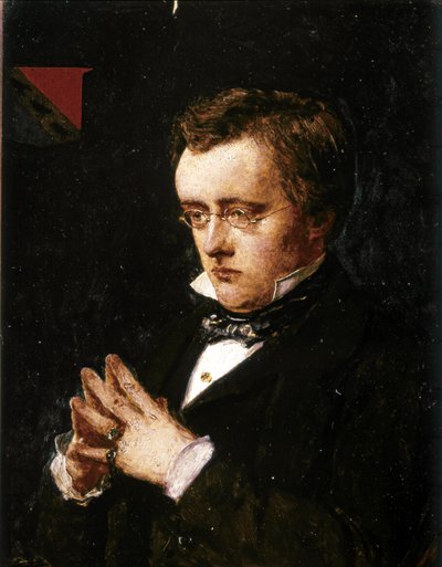 Wilkie Collins, Ritratto. 1850 (olio su tavola) da John Everett Millais