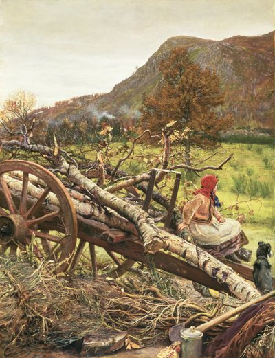 Combustibile invernale da John Everett Millais