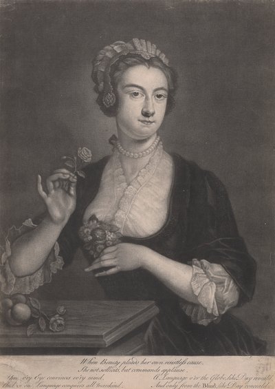 Mrs. Clive, quando la bellezza difende la sua causa irresistibile,...non sollecita, ma comanda applausi da John Faber the younger