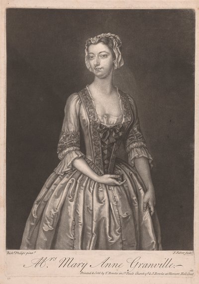 Signora Mary Ann Granville da John Faber the younger