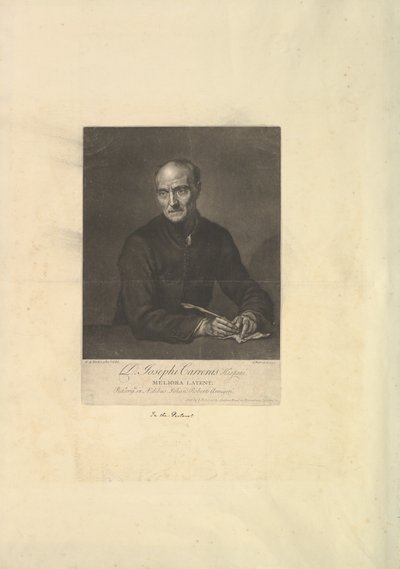 Ritratto di Joseph Carreras, 1735 da John Faber the younger