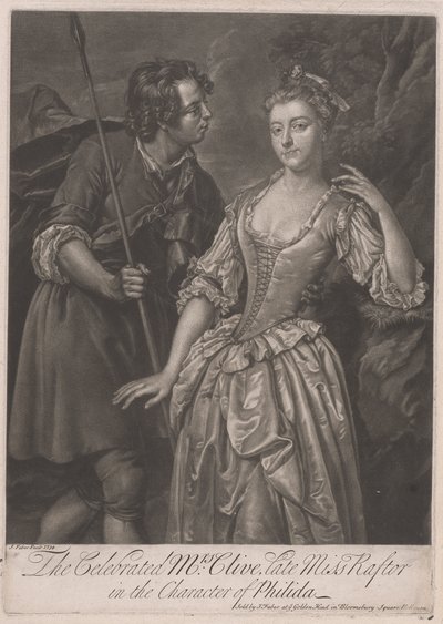La Celebre Signora Clive, ex Miss Rafter, nel ruolo di Philida da John Faber the younger