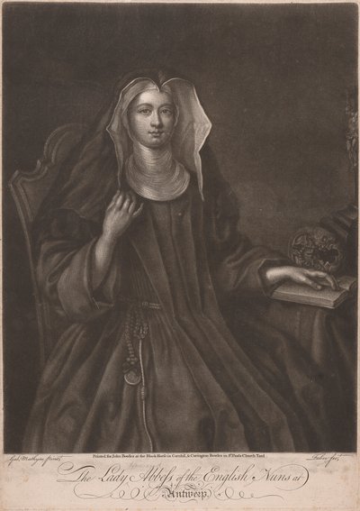 La Signora Howard Badessa delle Monache Inglesi ad Anversa da John Faber the younger