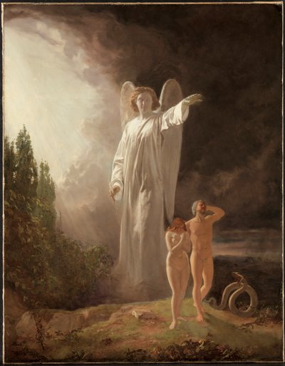 Espulsione di Adamo ed Eva da John Faed