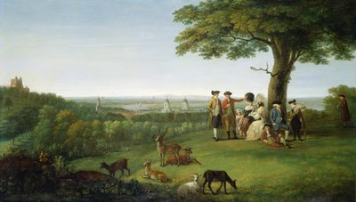 One Tree Hill, Greenwich, con Londra in lontananza, 1779 da John Feary