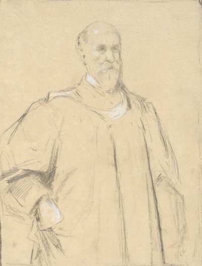 Giudice Wayland, studio per un dipinto a Yale da John Ferguson Weir
