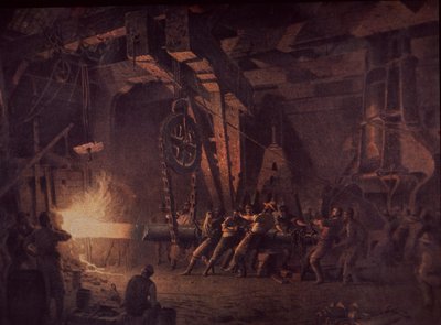 Fonderia di cannoni di West Point, forgiatura dell