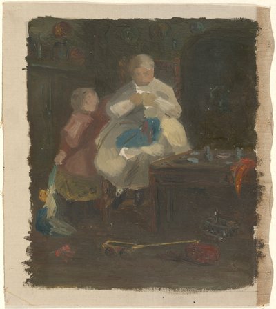 Donna e bambino da John Ferguson Weir