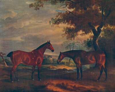 Cacciatori dello Yorkshire al pascolo, c1840, 1922 da John Ferneley