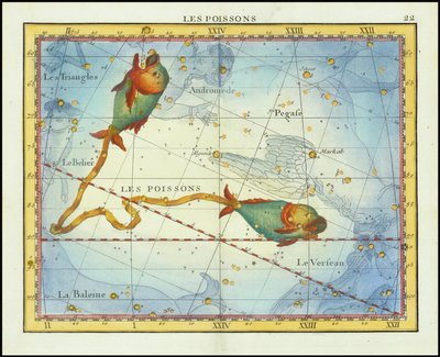 1776 - John Flamsteed - Les Poissons (Pisces) da John Flamsteed