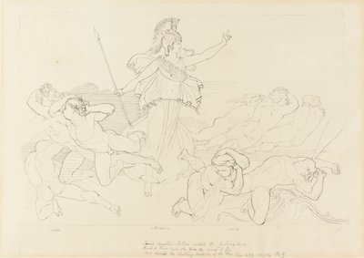 Atena e i venti da John Flaxman