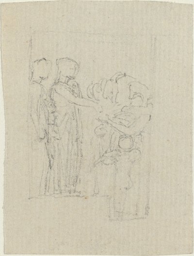 Mendicanti a una porta (Studio per il Monumento Yarborough) da John Flaxman