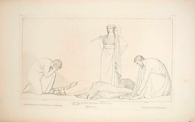Clitennestra e il coro da John Flaxman