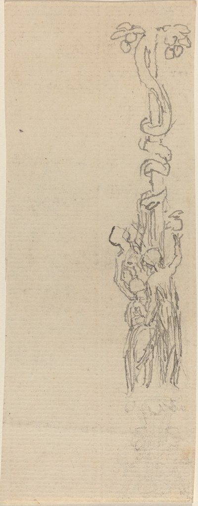 Progetto per un candelabro rappresentante le Tre Grazie che raccolgono le mele delle Esperidi da John Flaxman