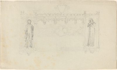 Progetto per il Monumento Simcoe, Cattedrale di Exeter da John Flaxman