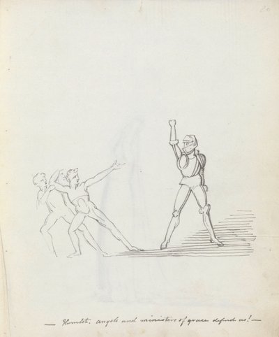 Amleto. angeli e ministri di grazia difendeteci! da John Flaxman