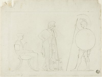 Ettore rimprovera Paride da John Flaxman