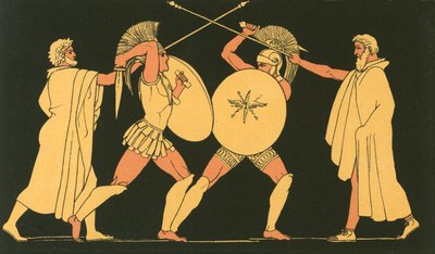 Ettore e Aiace separati dagli araldi da John Flaxman