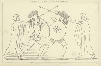 Ettore e Aiace separati dagli araldi da John Flaxman