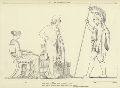 Ettore rimprovera Paride da John Flaxman