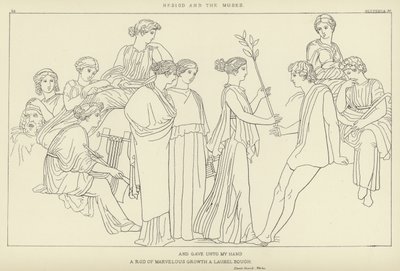 Esiodo e le Muse da John Flaxman