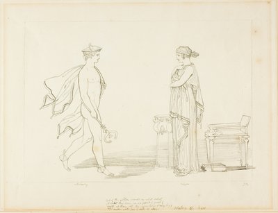 Mercurio e Calipso da John Flaxman