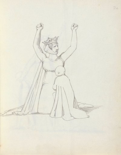 Mrs Siddons come Constance da John Flaxman