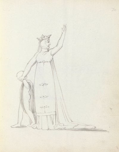 Mrs Siddons come Constance con bambino da John Flaxman