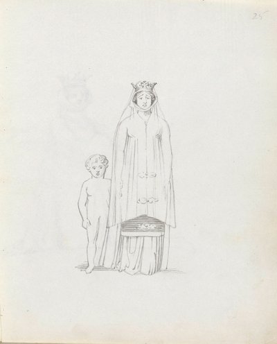 Mrs Siddons come Constance con bambino da John Flaxman
