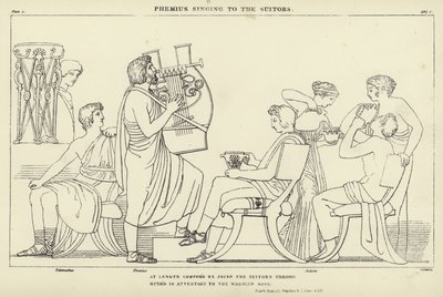 Femio che canta ai pretendenti da John Flaxman