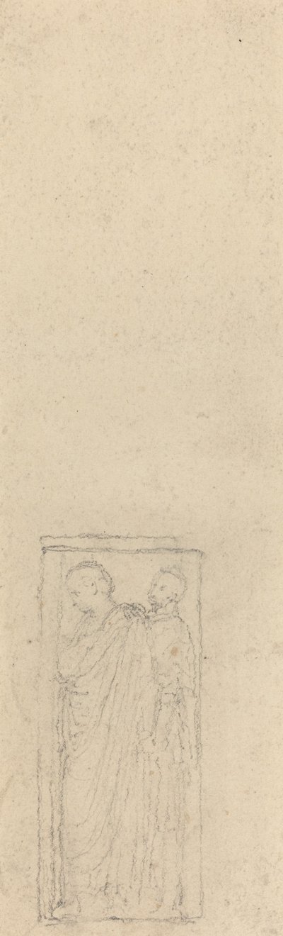 Rilievo con due figure incappucciate da John Flaxman