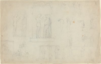 Foglio di Schizzi [recto e verso] da John Flaxman