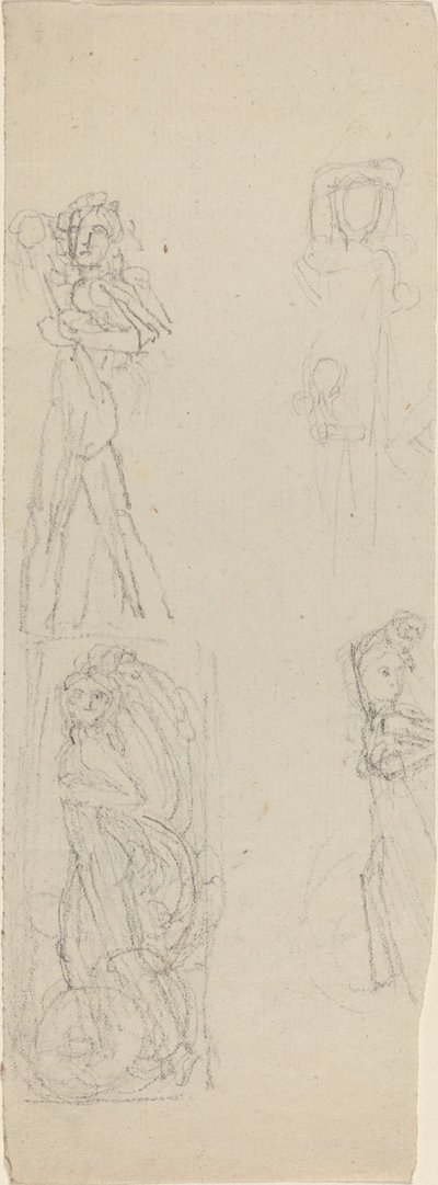 Foglio di studi [recto e verso] da John Flaxman