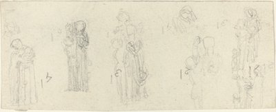 Foglio di studi [recto e verso] da John Flaxman