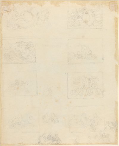 Foglio di Studi [recto e verso] da John Flaxman